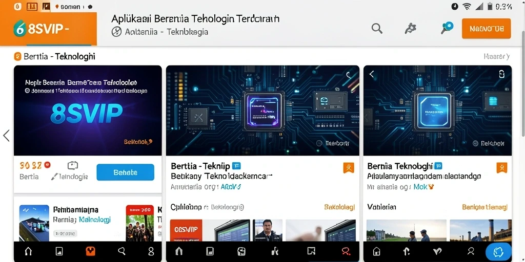 Antarmuka pengguna 8SVIP yang modern dan menarik