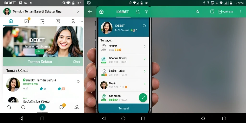 Tampilan antarmuka pengguna IDEBET yang modern dan mudah digunakan.