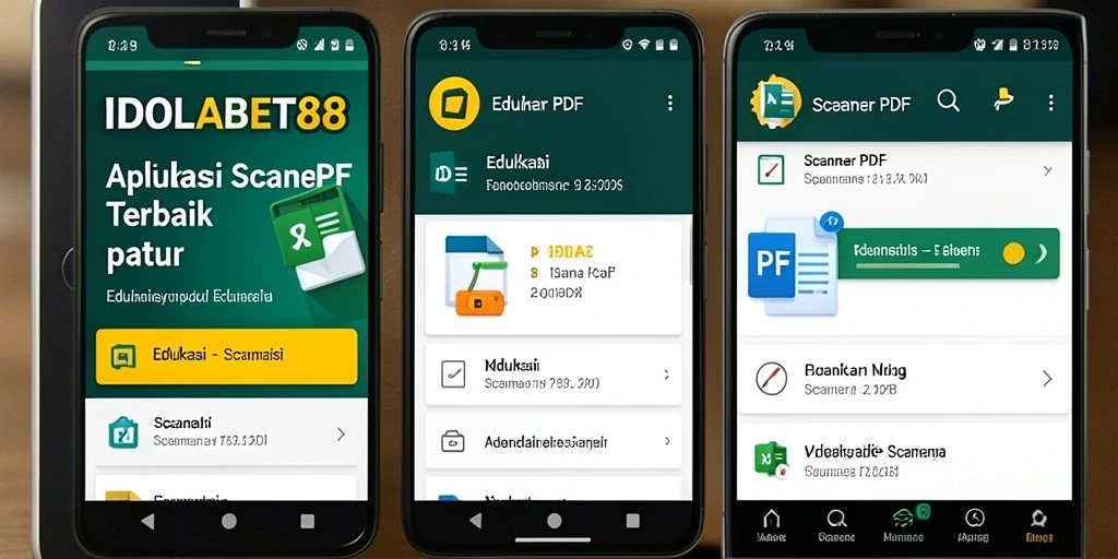 Antarmuka IDOLABET88 saat memindai dokumen PDF.